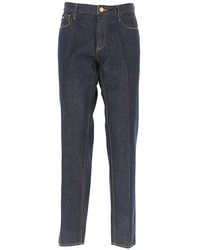 Emporio Armani - Jeans a vita alta gamba dritta - Lyst