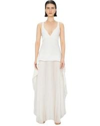 Jonathan Simkhai - Elegantes v-ausschnitt midi-kleid - Lyst