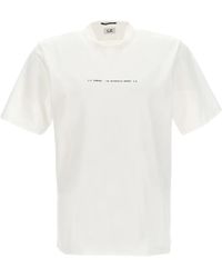 C.P. Company - T-shirt in cotone con stampa fronte e retro - Lyst