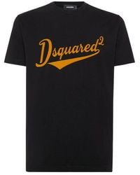 DSquared² - Short Sleeve Cotton T-Shirt With Logo - Lyst