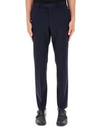 BOSS - Broeken ,Blauw ,Katoen Slim-Fit Chino Broeken - Lyst