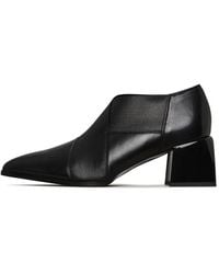 CESARE GASPARI - Schoenen ,Zwart ,Leer Leren Blokhak Pumps - Lyst