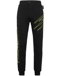 Philipp Plein - Fitness ,Zwart ,Katoen Jogging Broeken Scratch - Lyst