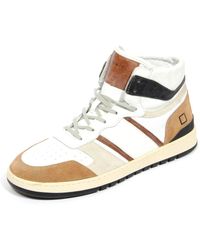 Date - Schoenen ,Veelkleurig ,Sport High Horsy Leren Schoenen Wit - Lyst