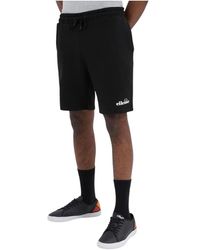 Ellesse - Korte Broeken ,Zwart ,Katoen Casual Shorts - Lyst