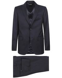 ZEGNA - Enkelrijig Tweedelig Pak - Lyst