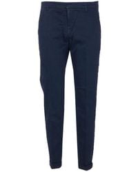 Dondup - Blauwe Elegante Broek Voor Mannen - Lyst