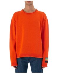 MSGM - Round-Neck Knitwear - Lyst