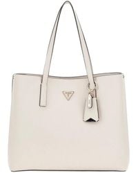 Guess - Tassen ,Leer Ivory Shopper Tas - Lyst