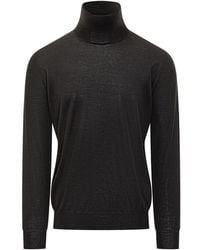 FILIPPO DE LAURENTIIS - Truien & Vesten ,Zwart ,Wol Dv 1Ml_Lsc 18R Turtleneck Trui - Lyst