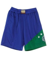 Mitchell & Ness - Fitness ,Blauw ,Polyester Nba Team Heritage Basketball Shorts - Lyst