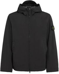 Stone Island - Soft Shell-R Hooded Jacket - Lyst