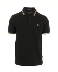Fred Perry - Polo Met Dubbele Streep - Lyst