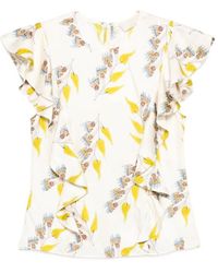Ulla Johnson - Blouse Met Volants - Lyst