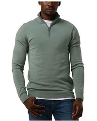 Saint Steve - Truien & Vesten ,Groen ,Cas Half Zip Sweater - Lyst