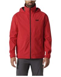 Helly Hansen - Jassen ,Rood ,Rode Hp Racing Jas, Waterdicht, Ademend - Lyst