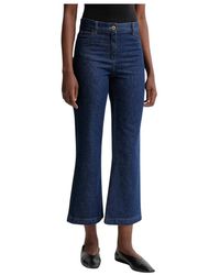 Sessun - Jeans ,Blauw ,Denim Rechte Jeans - Lyst