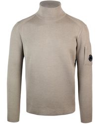 C.P. Company - Regular fit pullover in dove grey - Lyst