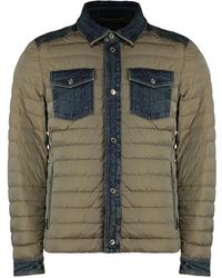 Moorer - Jassen ,Groen ,Denim Denim Donsjack Met Ganzendons - Lyst