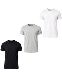 Calvin Klein - Tops ,Veelkleurig ,Katoen Cotton Classics T-Shirt Met Ronde Hals, Meerpack - Lyst
