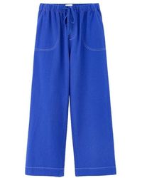 Bellerose - Broeken ,Blauw ,Katoen Juna Relaxed Broek - Lyst