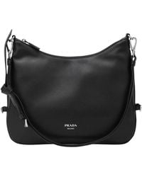 Prada - Tassen ,Zwart ,Leer Sacca Schoudertas - Lyst