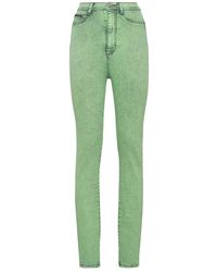 Philipp Plein - Overdyed Stretch Super High-Waist Jeggings - Lyst