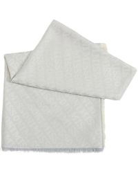Missoni - Accessoires ,Grijs ,Wol Stijlvolle Logo Print Pashmina - Lyst