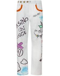 Moschino - Straight Fit Jeans - Lyst