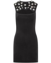 DSquared² - Kleedjes ,Zwart ,Cut Out Mini Jurk - Lyst
