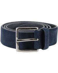 Orciani - Blauwe Suède Riem Met Metalen Gesp - Lyst