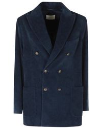 Circolo 1901 - Jassen ,Blauw ,Tiny Corduroy Jacket - Lyst