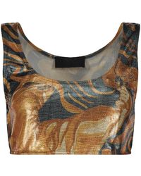 Alberta Ferretti - Modern Kort Top - Lyst