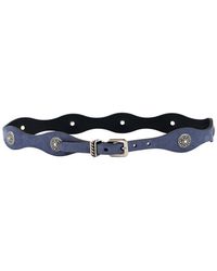 Etro - Leren Riem Met Siersteentjes - Lyst