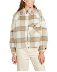 Woolrich - Jassen ,Veelkleurig ,Wol Gezellige Tartan Wol Overshirt - Lyst