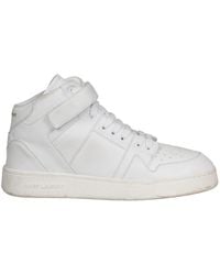 Saint Laurent - Schoenen ,Wit ,Katoen Sneakers - Lyst