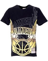Mitchell & Ness - Tops ,Veelkleurig ,Katoen Nba Big Face Tee Hardwood Classics - Lyst