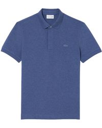 Lacoste - Tops ,Blauw ,Katoen Paris Stretch Piqué Polo - Lyst