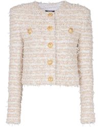 Balmain - Tweed Jackets - Lyst