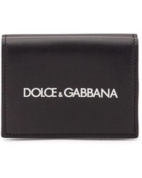 Dolce & Gabbana - Portemonnaie aus kalbsleder mit logoprint - Lyst