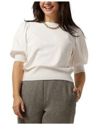 Minus - Gebroken Wit Knit Tee Tops - Lyst