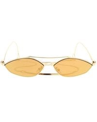 Fendi - Baguette sonnenbrille mit kette - Lyst