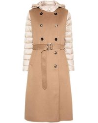 Moorer - Abrigo De Lana Y Cachemira En Capas, Mujer, Talla - Lyst