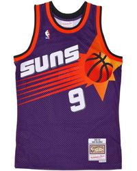 Mitchell & Ness - Fitness ,Paars ,Polyester Nba Road Jersey Hardwood Classics Majerle - Lyst