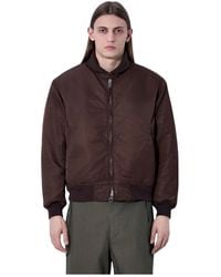 Engineered Garments - Nylon Shell Jacke Mit Rippbündchen - Lyst