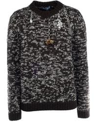 Prada - Round-Neck Knitwear - Lyst