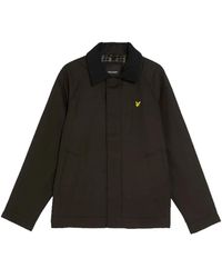 Lyle & Scott - Jassen ,Zwart ,Tartan Gevoerde Jachtjas - Lyst