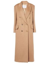 Max Mara - Brauner wollmantel elegantes design - Lyst