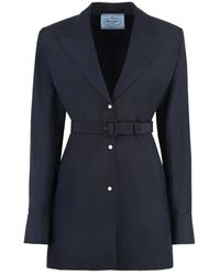 Prada - Elegante Wol Mohair Blazer - Lyst