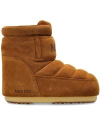 Moon Boot - Schoenen ,Bruin ,Leer Mb Icon Strap Suede - Lyst